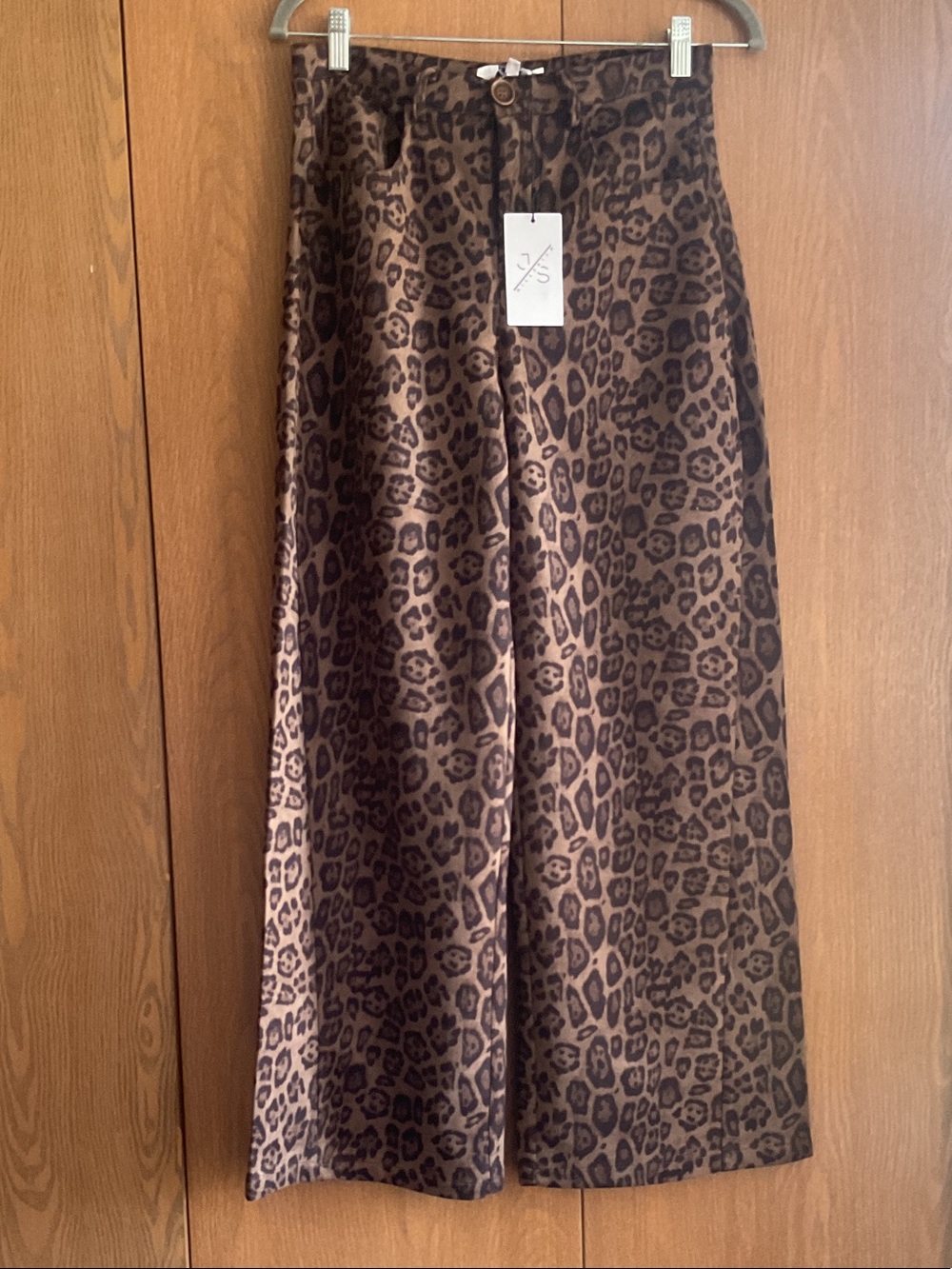 Brown Leopard Print pants.  — Classic A-Line Style